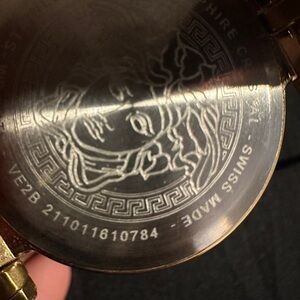 Versace Gold Watch with Medusa Engraving
